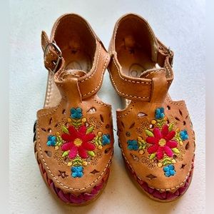 Baby/Toddler Girl Mexican Leather Huaraches Shoes